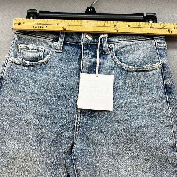 Pistola Jeans Women's 26 (2) Blue Aline Pursue Skinny Ankle Preppy Normcore NWT - Picture 9 of 13
